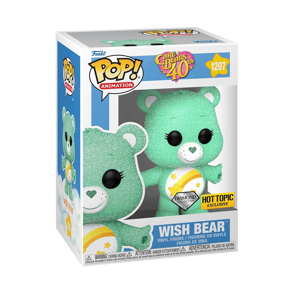Funko Pop Care Bears Wish Bear Diamond Collection Hot Topic Exclusive 1207